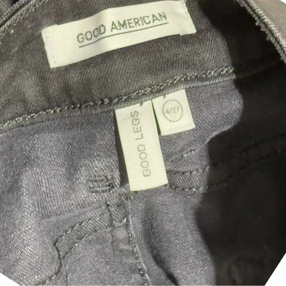 Good American Women's Good Legs Coated Skinny Jeans Size 4